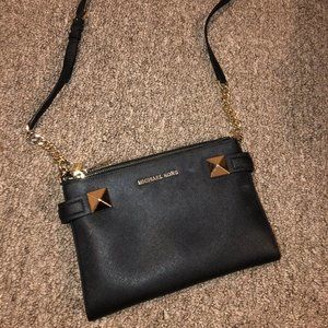 Michael Kors black crossbody/side purse